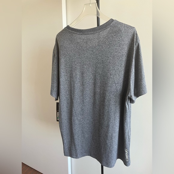 NWT HEAD Men Heather Gray Hypertek Dri-Motion T Shirt Crew Neck Reflective Sz XL - Picture 3 of 12
